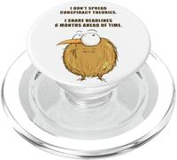 I Don't Spread Conspiracy Theories - Funny Sarcastic Joke PopSockets PopGrip per MagSafe