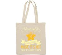 I don't think I make dance music. Its not even 4 4. And it's slow Natural Cotton Tote Bag Bianco