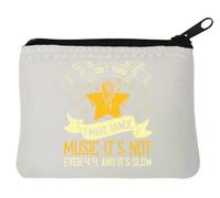 I don't think I make dance music. Its not even 4 4. and It's slow neoprene portamonete Pouch 10x11cm Bianco, bianco, Taglia unica