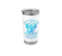 I Don't Understand Stupid People Funny Sarcastic Cute Dragon Bicchiere termico in acciaio inox doppia parete