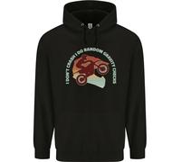 I Don'T Urto Divertente Motocross Biker x-Moto Bambini Felpa con Cappuccio