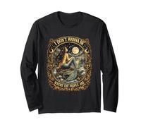 I Don't Wanna Be Where The People Gothic Mermaid Humor Maglia a Manica