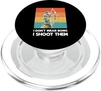 I Don't Wear Archi Donna Arciere Bow Caccia Ragazza Vintage PopSockets PopGrip per MagSafe