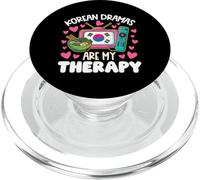 I drammi coreani sono la mia terapia Citazione divertente Fangirl K-Drama PopSockets PopGrip per MagSafe