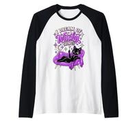 I Dream of Witchy Things Gatto Nero Strega Halloween Maglia con Maniche Raglan