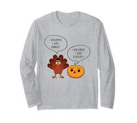 I Dreamed I Was Dinner, Dessert. Thanksgiving Turkey Pumpkin Maglia a Manica
