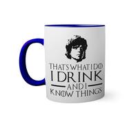 I Drink and I Know Things All'interno colorato blu scuro con tazza corrispondente della maniglia 330ml
