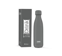 I-Drink - Borraccia Termica in Acciaio 350/500/750/1000 ML (500 ML, Grigio)