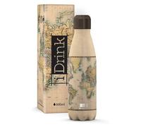 I-Drink Bottiglia Borraccia Termica 500ml acciaio inox - 12h Caldo - 24h Freddo