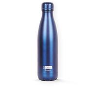 I-Drink Bottiglia Termica Colore Blue Matte in Acciaio a Doppia Parete da 500 ml Senza perdite Senza BPA