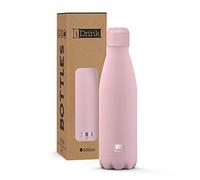I-Drink Bottiglia Termica, Metallo, Rosa, 500 ml