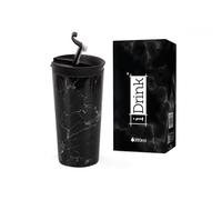 I-Drink Taza de viaje MARBLE BLACK 350ml