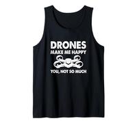I droni mi rendono felice non tanto - Drone Flying Pilot Canotta