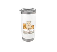 I Eat Cement Funny Cat Meme Meme Internet Memes Funny Memes Gen-Z Bicchiere termico in acciaio inox doppia parete