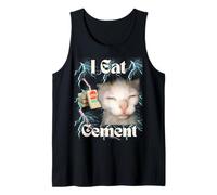 I Eat Cement Funny Cat Meme Meme Internet Memes Funny Memes Gen-Z Canotta
