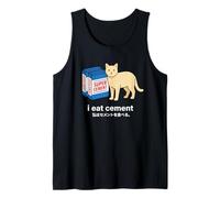 I Eat Cement Funny Cat Meme Meme Internet Memes Funny Memes Gen-Z Canotta