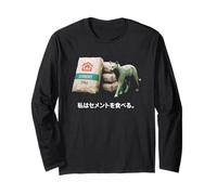 I Eat Cement Funny Cat Meme Meme Internet Memes Funny Memes Gen-Z Maglia a Manica