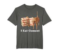 I Eat Cement Funny Cat Meme Meme Internet Memes Funny Memes Gen-Z Maglietta