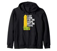I Eat Corn for The Shape Not The Taste Felpa con Cappuccio