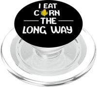 I Eat Corn the Long Way Funny Adult Humor Graphic Apparel PopSockets PopGrip per MagSafe