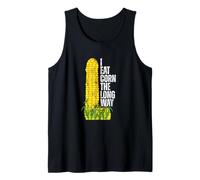 I Eat Corn The Long Way Funny Canotta