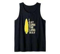 I Eat Corn The Long Way Funny Canotta