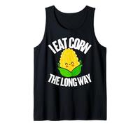 I Eat Corn The Long Way - Funny Inappropriate Tee Canotta