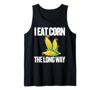 I Eat Corn The Long Way - Funny Inappropriate Tee Canotta