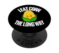 I Eat Corn The Long Way - Funny Inappropriate Tee PopSockets PopGrip Adesivo