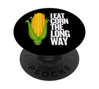 I Eat Corn The Long Way - Funny Inappropriate Tee PopSockets PopGrip Adesivo
