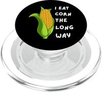 I Eat Corn The Long Way - Funny Inappropriate Tee PopSockets PopGrip per MagSafe