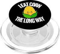 I Eat Corn The Long Way - Funny Inappropriate Tee PopSockets PopGrip per MagSafe