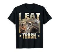 I Eat Trash | Funny Cat Meme | DIY Maglietta