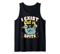 I Exist Out of Spite Funny Anti Social Mood Gift Canotta