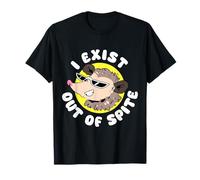 I Exist Out of Spite Funny Anti Social Mood Gift Maglietta