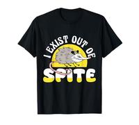 I Exist Out of Spite Funny Anti Social Mood Gift Maglietta