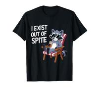I Exist Out Of Spite Occhiali da sole divertenti procione Maglietta