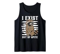 I Exist Out of Spite Sarcastic Introvert Attitude Canotta