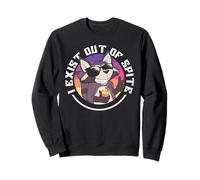 I Exist Out of Spite Sarcastic Introvert Attitude Felpa