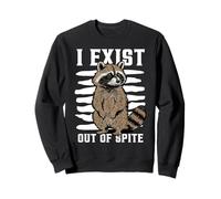 I Exist Out of Spite Sarcastic Introvert Attitude Felpa