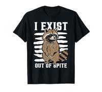 I Exist Out of Spite Sarcastic Introvert Attitude Maglietta