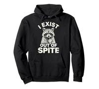 I Exist out of Spite Selvatico Felpa con Cappuccio