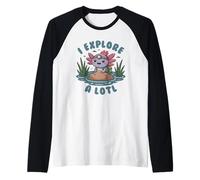 I Explore A Lotl Maglia con Maniche Raglan