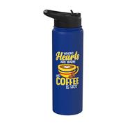 I fan del caffè dove i cuori sono caldi e il caffè è caldo in Colombia Stainless Steel Insulated Water Bottle