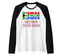 I Fan del Sudafrica Eish Quando Le Parole Non Sono Abbastanza Design Maglia con Maniche Raglan