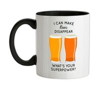 I Fare Birra Scompaiono Superpower - Tazza IN Ceramica - Divertente Bevanda Pub