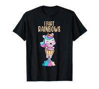 I Fart Rainbows - Unicorno divertente che tiene gelato per bambini Maglietta