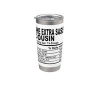 I fatti nutrizionali cugini extra sassy donne uomini cugini Bicchiere termico in acciaio inox doppia parete