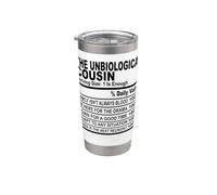 I fatti nutrizionali cugini non biologici cugini uomini donne Bicchiere termico in acciaio inox doppia parete