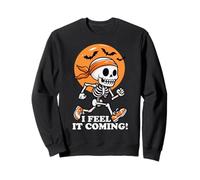 I Feel It's Coming Skeleton Runner Tema Halloween Felpa